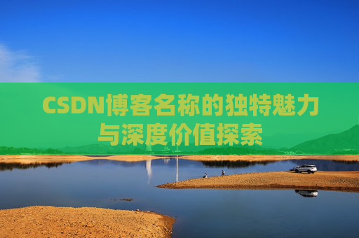 CSDN博客名称的独特魅力与深度价值探索